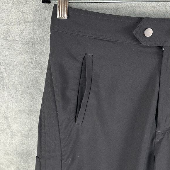 Athleta Uptown Ankle Pant Womens 2 Black Pockets Stretch Zipper Ankle Athleisure - Picture 5 of 16
